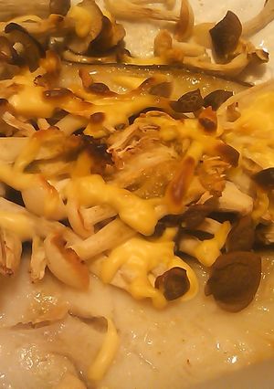 カレイとしめじの昆布茶マヨオーブン焼き-レシピのメイン写真