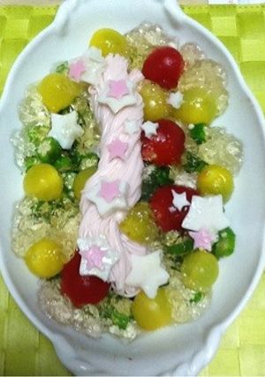 冷やし変わり七夕そうめん和風だしジェル-レシピのメイン写真