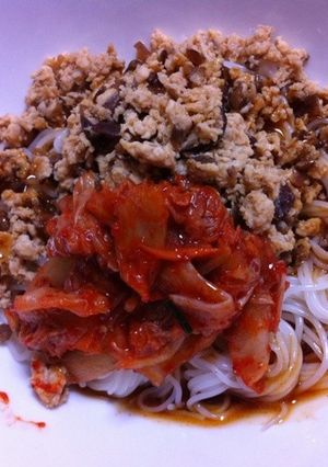 しょうゆ豆のそぼろ冷麺-レシピのメイン写真