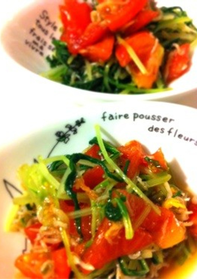 水菜とトマトのおひたし-レシピのメイン写真