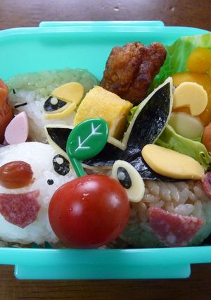 ツタージャ弁当（キャラ弁）-レシピのメイン写真