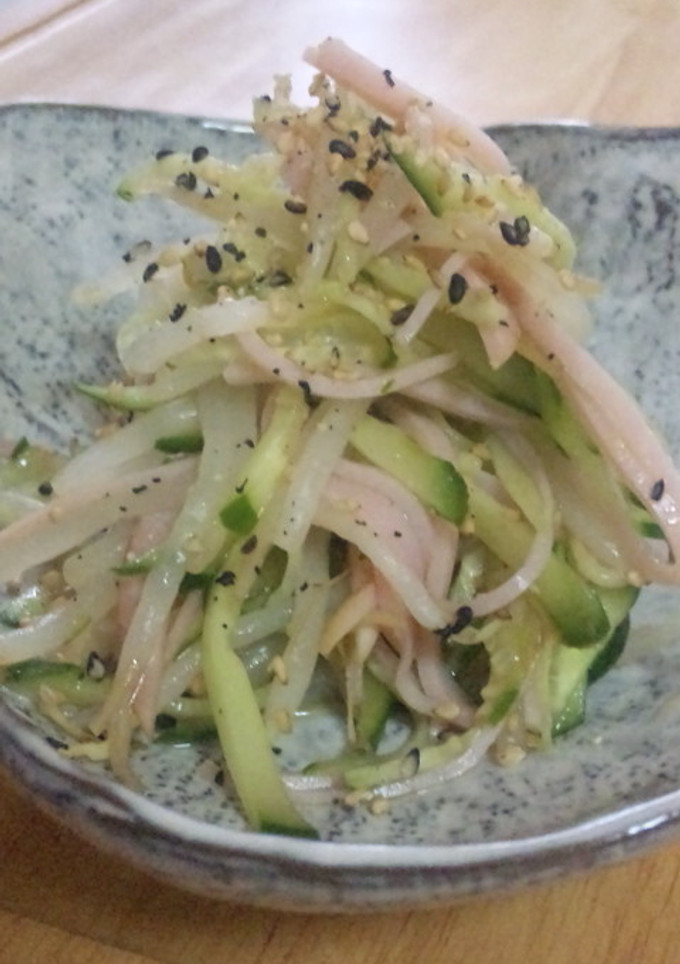 もやしときゅうりハムの酢の物-レシピのメイン写真