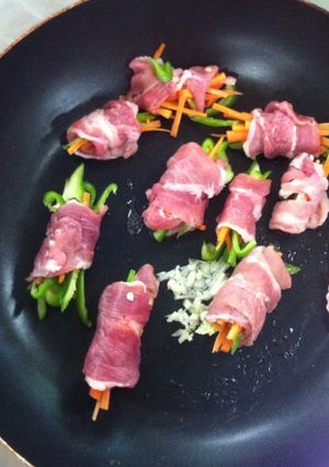 親子で作る野菜の肉巻き-レシピのメイン写真