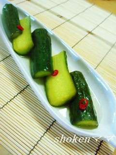 きゅうりの即席ピクルス♪カレー風味-レシピのメイン写真