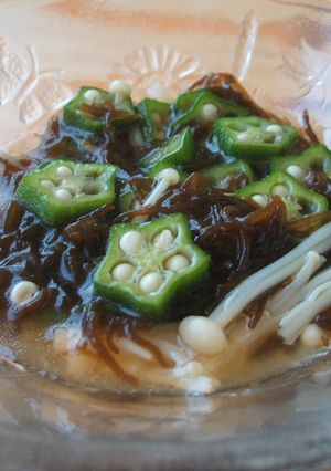 酸っぱくない♪オクラもずく-レシピのメイン写真