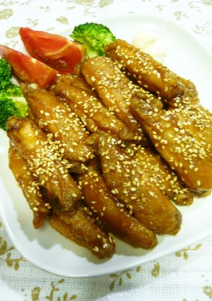 ✿冷めても美味しい鶏手羽中の甘酢たれ✿-レシピのメイン写真