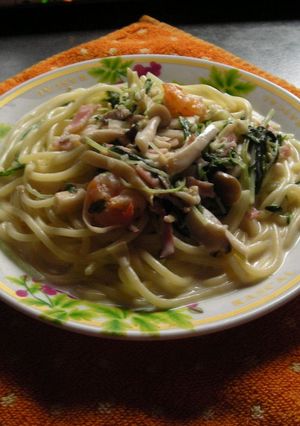 野菜たっぷり！クリームスパッ！！-レシピのメイン写真