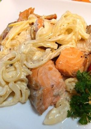 ☆鮭の玉葱マヨソース～レモン風味～-レシピのメイン写真