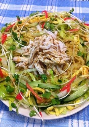 棒々鶏サラダwithラーメン-レシピのメイン写真