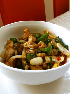 辛うま!鶏肉とピーマンとナスの豆板醤炒め-レシピのメイン写真