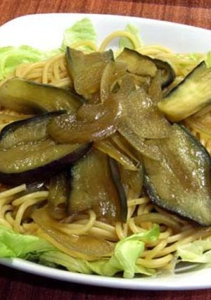 茄子レタス醤油パスタ 【冷やし】-レシピのメイン写真