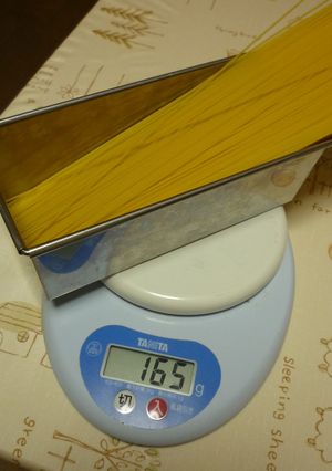 私のパスタ計量法☆-レシピのメイン写真