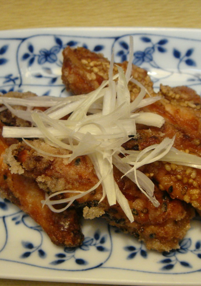 鶏手羽中のごま揚げ-レシピのメイン写真