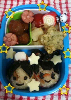 ☆キャラ弁　七夕　織り姫＆彦星☆-レシピのメイン写真