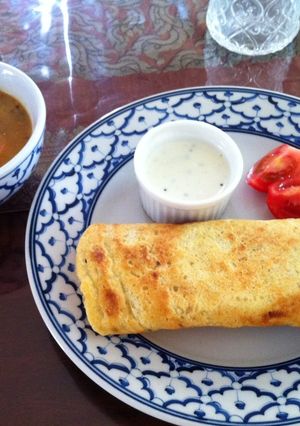 ムングダールでドーサ　दोसा-レシピのメイン写真