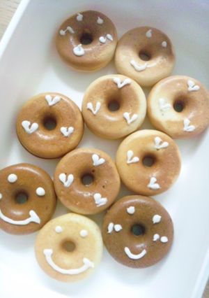 バナナでモチモチ焼きドーナツ-レシピのメイン写真