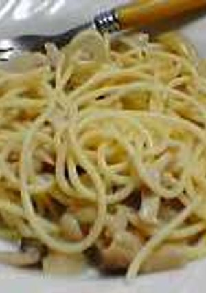 「きのことツナのスパゲティ　爆弾姉さん風」-レシピのメイン写真