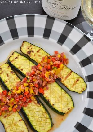 ズッキーニのグリル カラフル野菜添え-レシピのメイン写真