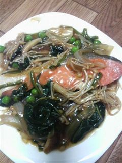 鮭の野菜照り焼き風あんかけ-レシピのメイン写真