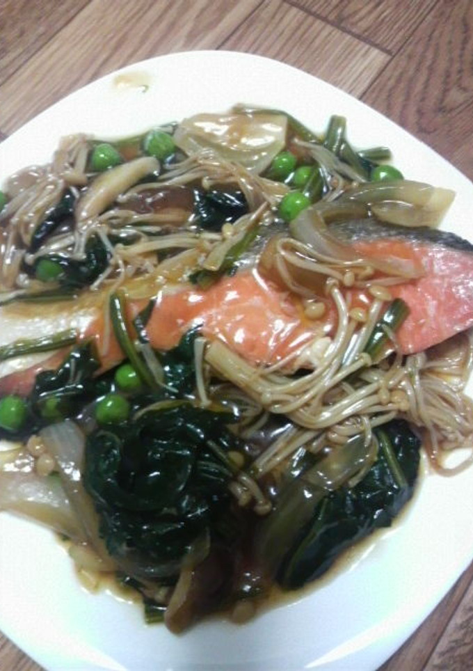 鮭の野菜照り焼き風あんかけ-レシピのメイン写真