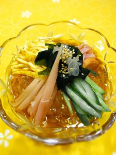 新食感♪ところてんの冷やし中華風サラダ♪-レシピのメイン写真