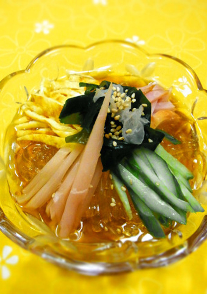 新食感♪ところてんの冷やし中華風サラダ♪-レシピのメイン写真