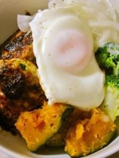 焼き肉のタレでロコモコ丼♪-レシピのメイン写真