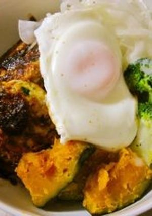 焼き肉のタレでロコモコ丼♪-レシピのメイン写真