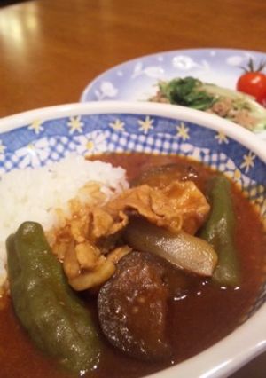 堅ちゃんにスタミナを☆夏野菜カレー-レシピのメイン写真