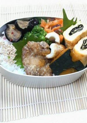 おとな女子的 ぐるぐる海苔卵焼き弁当-レシピのメイン写真