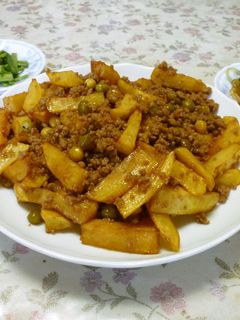 じゃがいものそぼろ炒め煮 給食再現?-レシピのメイン写真