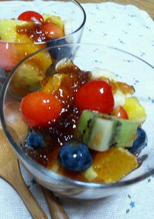 紅茶のｼﾞｭﾚでフルーツポンチ-レシピのメイン写真