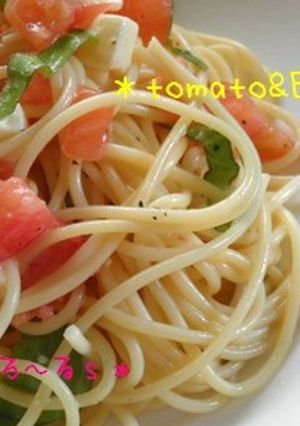 ＊トマトとチーズの冷製パスタ＊-レシピのメイン写真