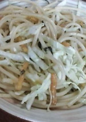 これだけ！簡単！お茶漬けスパサラ-レシピのメイン写真