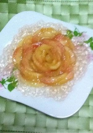 桃一個しかない時の薔薇ゼリー！おもてなし-レシピのメイン写真