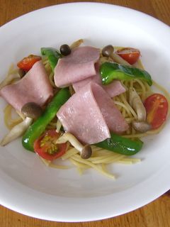 夏野菜の簡単和風スパゲッティ-レシピのメイン写真