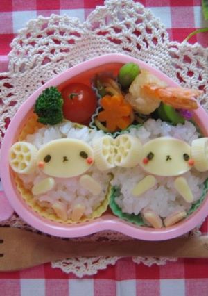 ラップ不要！簡単羊さんおにぎり-レシピのメイン写真