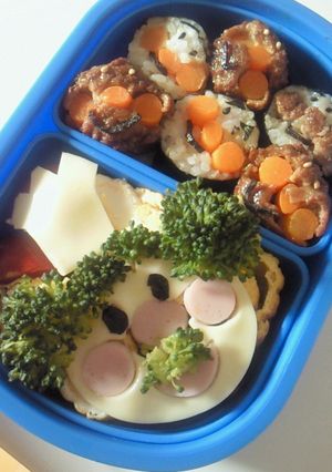 ジャムおじさん弁当（アンパンマン）-レシピのメイン写真