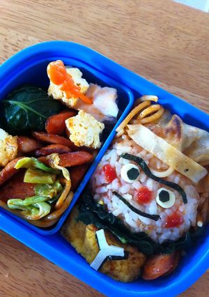 やきそばパンマン弁当（アンパンマン）-レシピのメイン写真