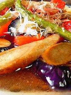 お酢で元気!夏野菜の揚げ浸し☆-レシピのメイン写真