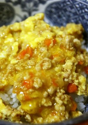 ミンチ親子丼-レシピのメイン写真