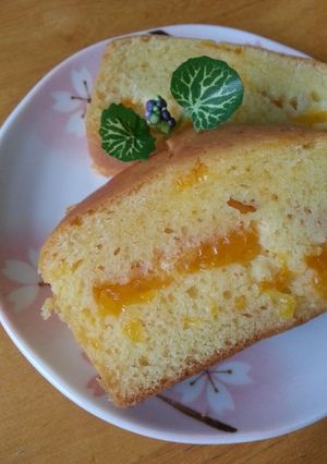 果肉たっぷり!! 黄桃パウンドケーキ-レシピのメイン写真