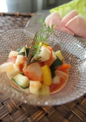 夏野菜のトマトピクルス☆ソース代わりに-レシピのメイン写真