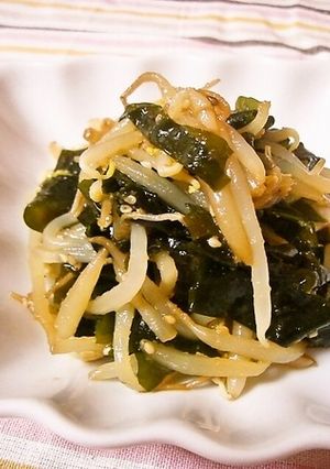 焼肉のタレで♪もやしとワカメの黄金ナムル-レシピのメイン写真