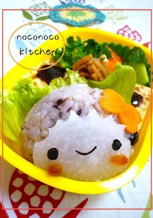 アフロな女の子＊キャラ弁＊-レシピのメイン写真