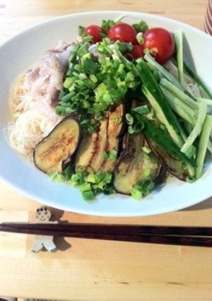 具沢山の冷たい素麺-レシピのメイン写真