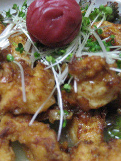 ささみのから揚げ(梅肉あんかけ)-レシピのメイン写真