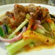 野菜とお肉たっぷり!彩りアジアンサラダ☆
