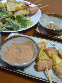 ソーセージとチーズのイタリアン串天-レシピのメイン写真