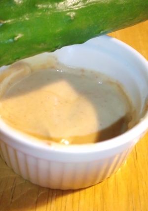 野菜丸かじり!!梅マヨソース-レシピのメイン写真